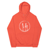 Kootenay Vibes - Organic Eco Raglan Tree Line Hoodie