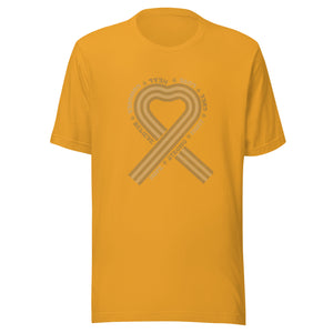 Adult - Awareness Gold Ribbon Tee