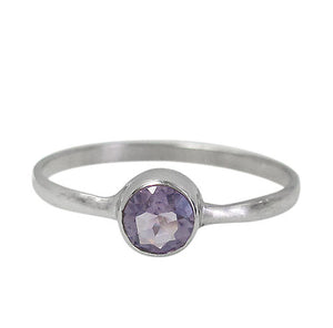 Amethyst + Dainty + Birthstone + Minimalist Ring