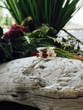 Hammered Sterling Silver + Copper + Meditation Ring