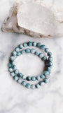 Grey Eagle Eye Gemstone Men's Bracelet