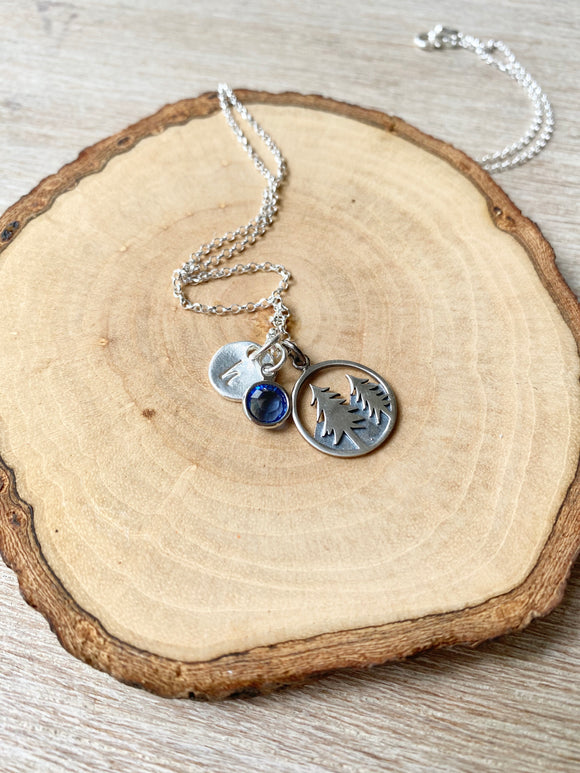 Nature Necklace + Sterling Silver + Trees