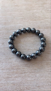 Bold Hematite Gemstone Men's Bracelet