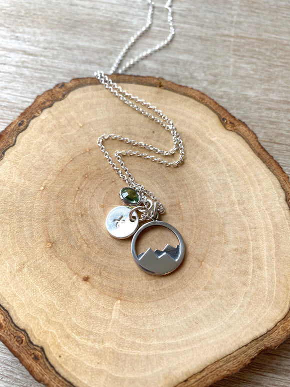 Mountain Range + Sterling Silver Necklace + Mountain Jewelry