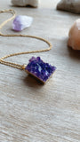 Amethyst + Gemstone + Light + Necklace